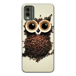 Чехлы с принтом СОВЫ для Nokia C32 (Сова с зерен кофе)