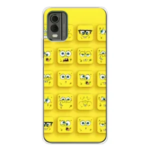 Силиконовый чехол Спанч Боб на Нокиа С32 (Спанч-БОБ)