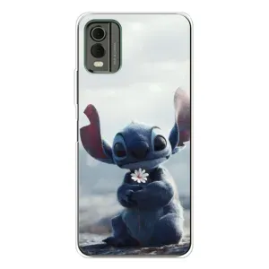 Чехол с рисунком «Стич с цветочком» для Nokia C32