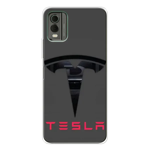 Чехол с рисунком «Logo TESLA» для Nokia C32