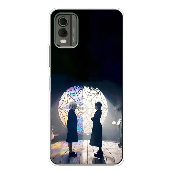 Чехол с рисунком «Уэнсдей и Энди» для Nokia C32 Чехол с рисунком «Уэнсдей и Энди» для Nokia C32