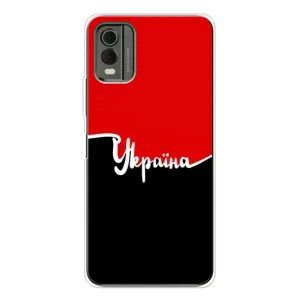 Чехлы УПА (Красно-Чёрный) на Nokia C32 (Украина УПА)
