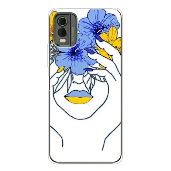 Чехол с рисунком «Украинка на всю голову» для Nokia C32 Чехол с рисунком «Украинка на всю голову» для Nokia C32