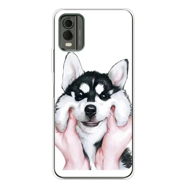 Чехол с рисунком «Собака Хаски» для Nokia C32 Чехол с рисунком «Собака Хаски» для Nokia C32