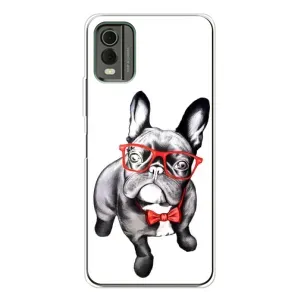 Бампер для Nokia C32 с картинкой "Песики" (В очках)