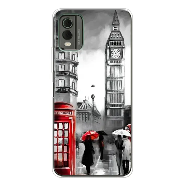 Чехол с рисунком «Вид на Биг Бен» для Nokia C32 Чехол с рисунком «Вид на Биг Бен» для Nokia C32
