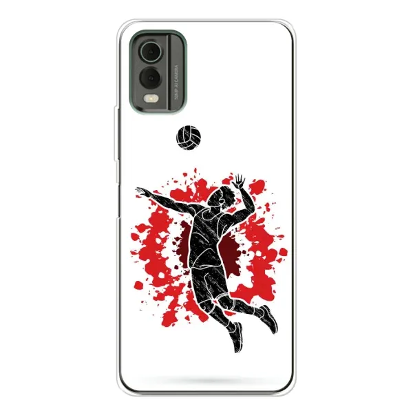 Чехол с рисунком «Волейболист» для Nokia C32 Чехол с рисунком «Волейболист» для Nokia C32