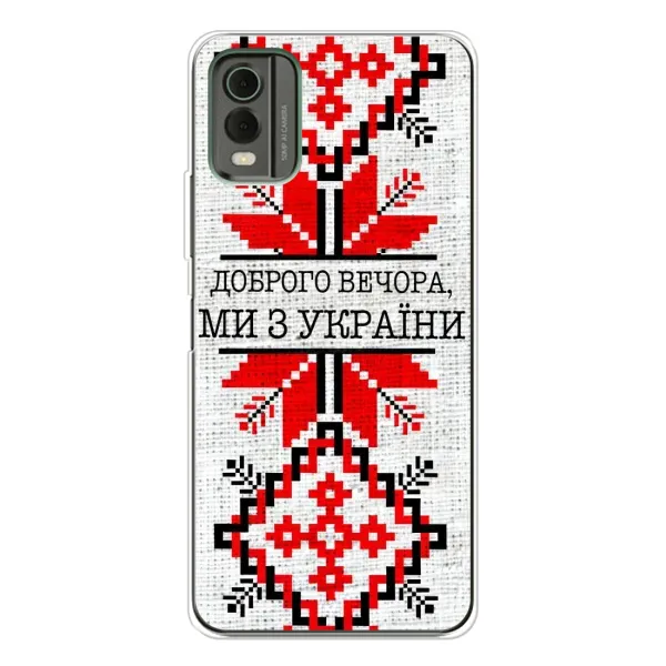 Чехол с рисунком «Вышиванка Доброго вечера» для Nokia C32 Чехол с рисунком «Вышиванка Доброго вечера» для Nokia C32