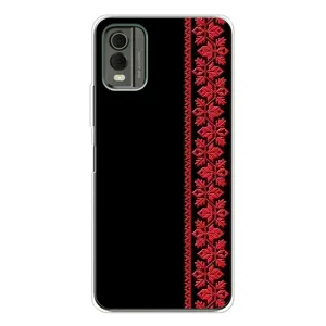 Силиконовый Чехол на Nokia C32 с картинкой Вышиванки