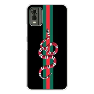 Чехлы Бренд GUCCI для Nokia C32 (Змей Гуччи)