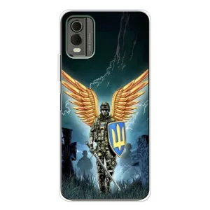 Патриотический Чехол для Nokia C32 (ЗСУ з крильями)