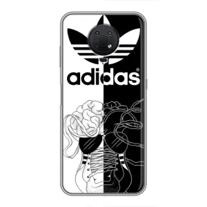 Чехол в стиле "Адидас" для Нокиа Джи 10 (Adidas шнурки)