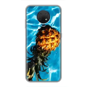 Чехол с изображением вкусной еды для Nokia G10 (Ананас)