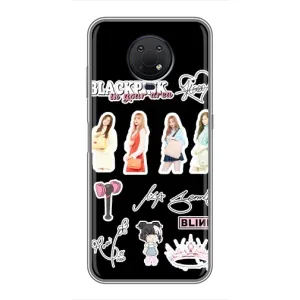 Чехлы с картинкой для Nokia G10 (Арт блэкпинг)