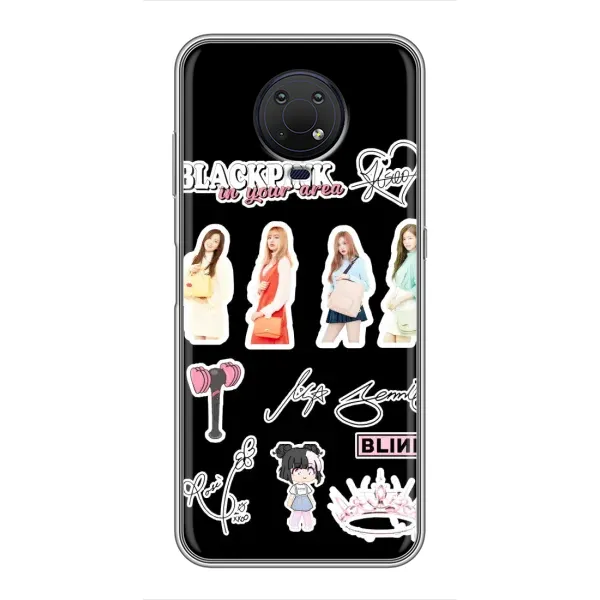 Чехол с рисунком «Арт блэкпинг» для Nokia G10 Чехол с рисунком «Арт блэкпинг» для Nokia G10