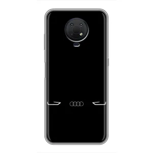Силиконовый бампер с картинкой машины на Nokia G10 (Силует Audi)