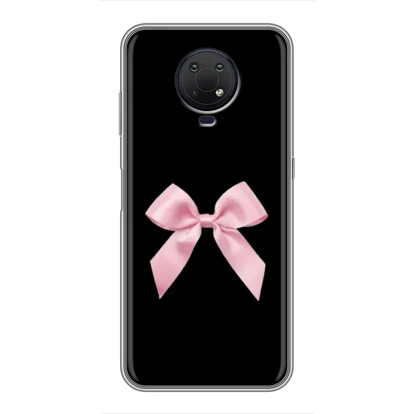 Чехол с рисунком «Бант на черном» для Nokia G10 Чехол с рисунком «Бант на черном» для Nokia G10