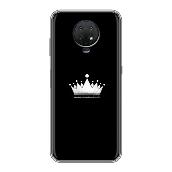 Чехол с рисунком «Белая корона» для Nokia G10 Чехол с рисунком «Белая корона» для Nokia G10
