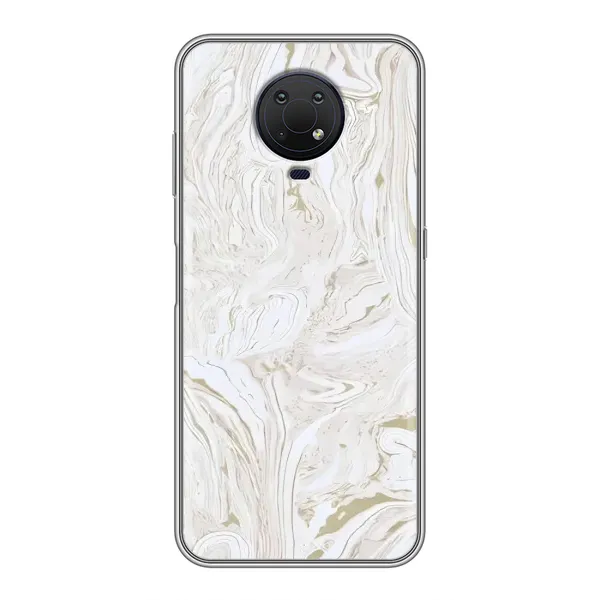Чехол с рисунком «белый мрамор» для Nokia G10 Чехол с рисунком «белый мрамор» для Nokia G10
