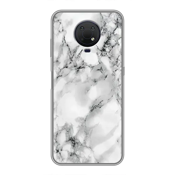 Чехол с рисунком «Белый мрамор» для Nokia G10 Чехол с рисунком «Белый мрамор» для Nokia G10