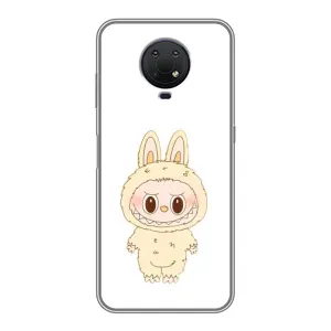 Чехол с принтом Лабубу для Nokia G10 (Бежевый Лабубу)