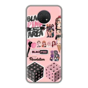 Чехлы с картинкой для Nokia G10 (BLACK PINK коллаж)