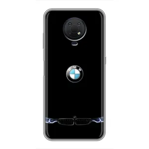 Силиконовый бампер с картинкой машины на Nokia G10 (Черный BMW)