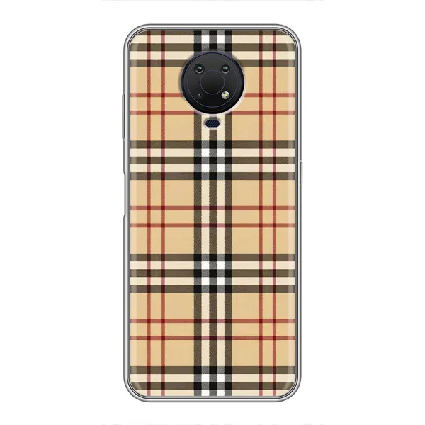 Чехол с рисунком «Burberry стиль» для Nokia G10