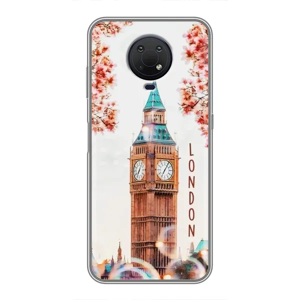 Чехол с рисунком «Часы Лондон» для Nokia G10 Чехол с рисунком «Часы Лондон» для Nokia G10