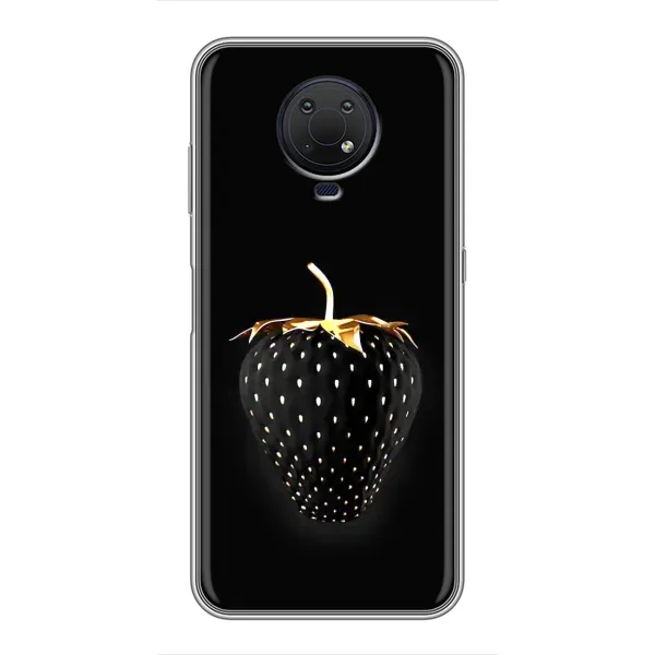Чехол с рисунком «Чёрная клубника» для Nokia G10 Чехол с рисунком «Чёрная клубника» для Nokia G10