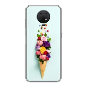 Чехлы с тематикой "ЦВЕТЫ" на Nokia G10 (Цветок-мороженное)