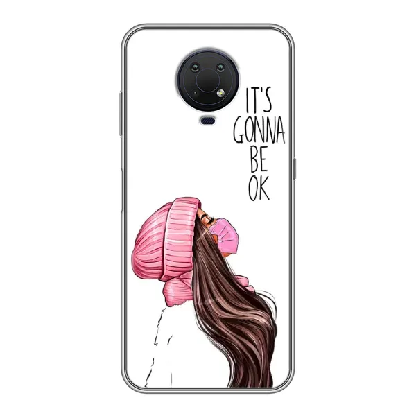 Чехол с рисунком «Девушка в маске» для Nokia G10