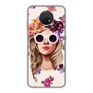Чехол с картинкой Модные Девчонки Nokia G10 (Девушка в очках)