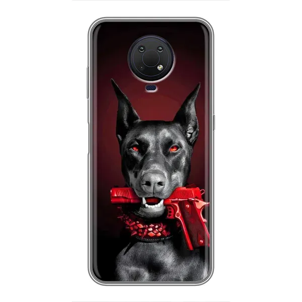 Чехол с рисунком «Доберман злой» для Nokia G10 Чехол с рисунком «Доберман злой» для Nokia G10