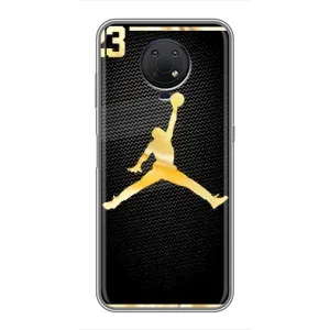 Силиконовый Чехол Nike Air Jordan на Нокиа Джи 10 (Джордан 23)