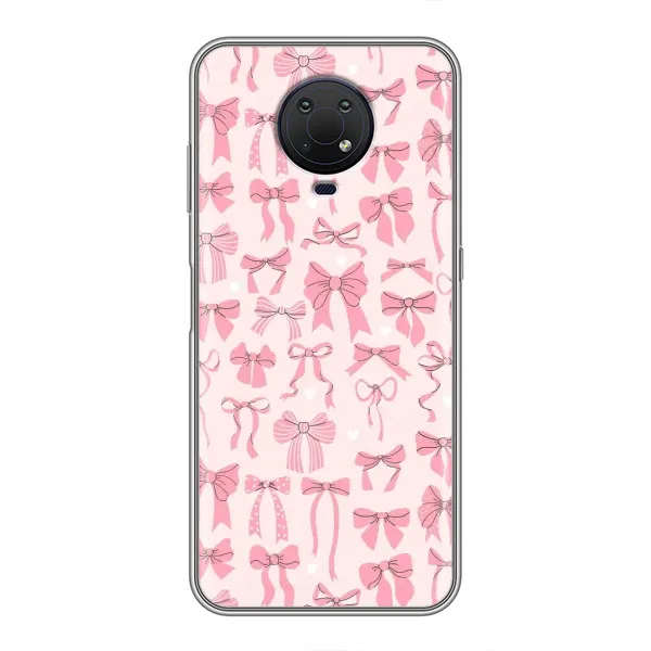 Чехол с рисунком «Фон бантики» для Nokia G10 Чехол с рисунком «Фон бантики» для Nokia G10