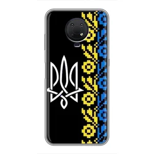 Силиконовый Чехол на Nokia G10 (Герб и вышыванка)