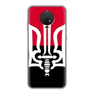 Чехлы УПА (Красно-Чёрный) на Nokia G10 (Герб Украины)