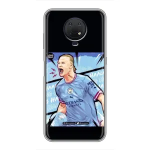 Чехлы с принтом для Nokia G10 Футболист (гол Эрлинг Холланд)