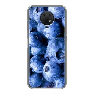 Чехол с изображением вкусной еды для Nokia G10 (Голубика)