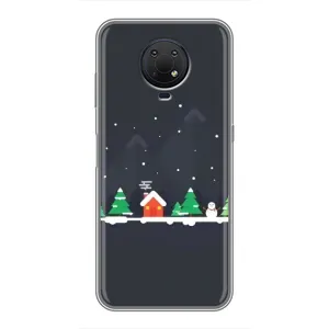 Силіконовий бампер на різдво для Nokia G10 (Місто зимове)
