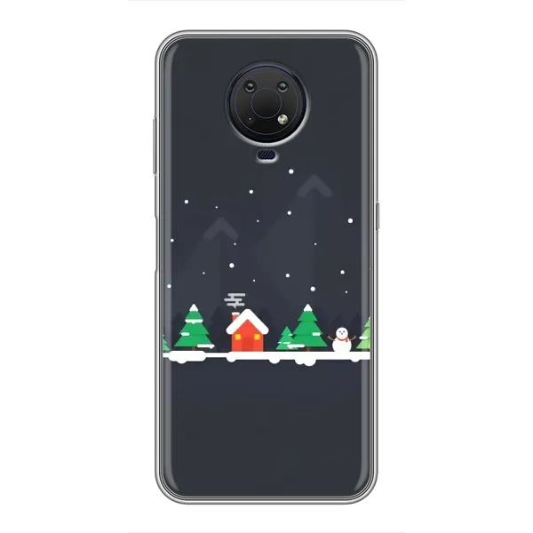 Чехол с рисунком «Город зимний» для Nokia G10 Чехол с рисунком «Город зимний» для Nokia G10