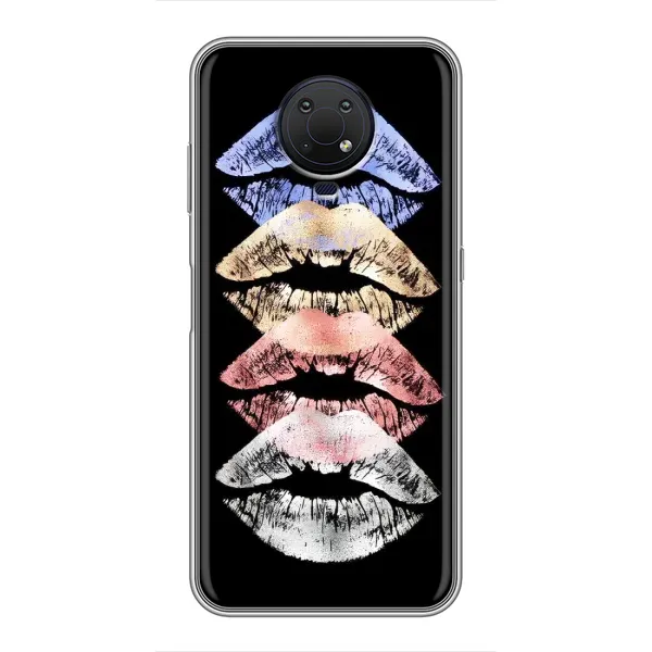 Чехол с рисунком «Губы» для Nokia G10