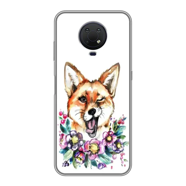 Чехол с рисунком «Хитрая лиса» для Nokia G10 Чехол с рисунком «Хитрая лиса» для Nokia G10