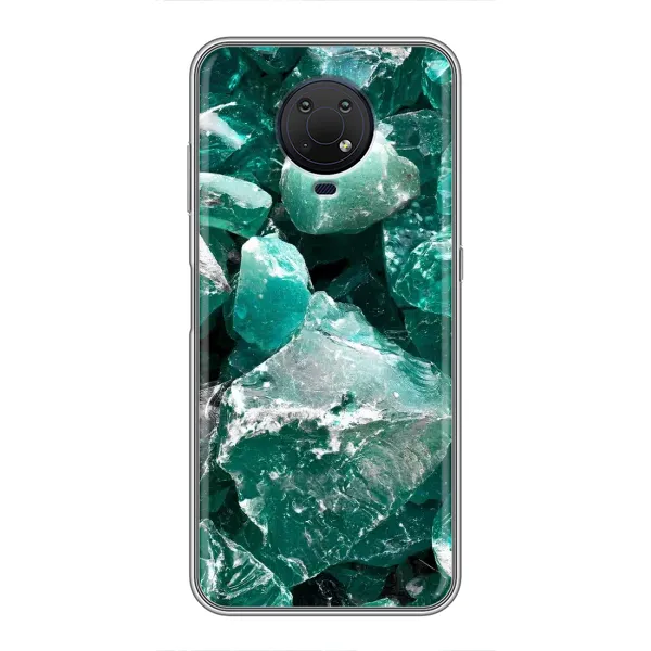 Чехол с рисунком «Изумруд» для Nokia G10