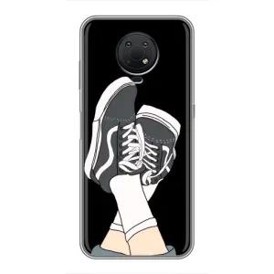 Чехол с Прикольным принтом на Nokia G10 (Кеды)