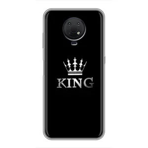 Чехол (Корона на чёрном фоне) для Нокиа Джи 10 (KING)