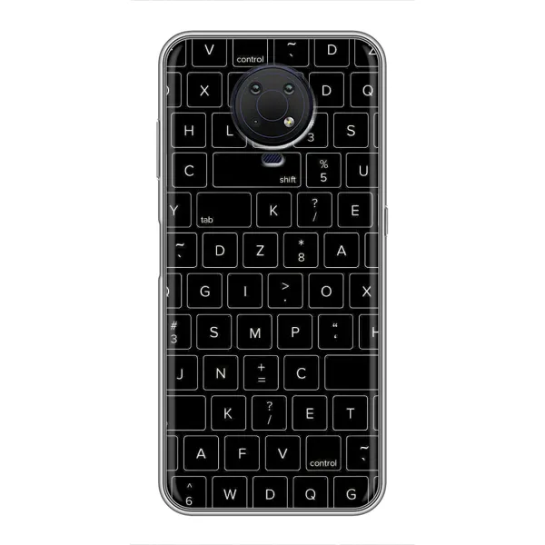 Чехол с рисунком «Клавиатура» для Nokia G10
