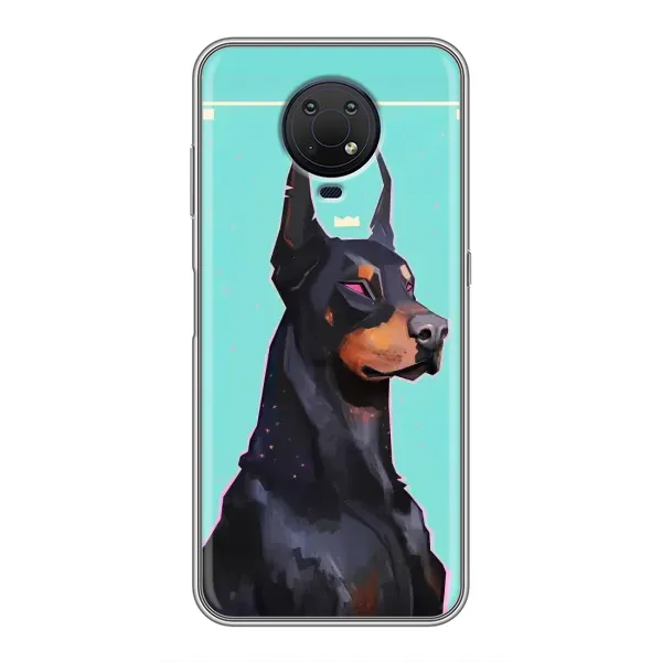 Чехол с рисунком «Король доберман» для Nokia G10 Чехол с рисунком «Король доберман» для Nokia G10