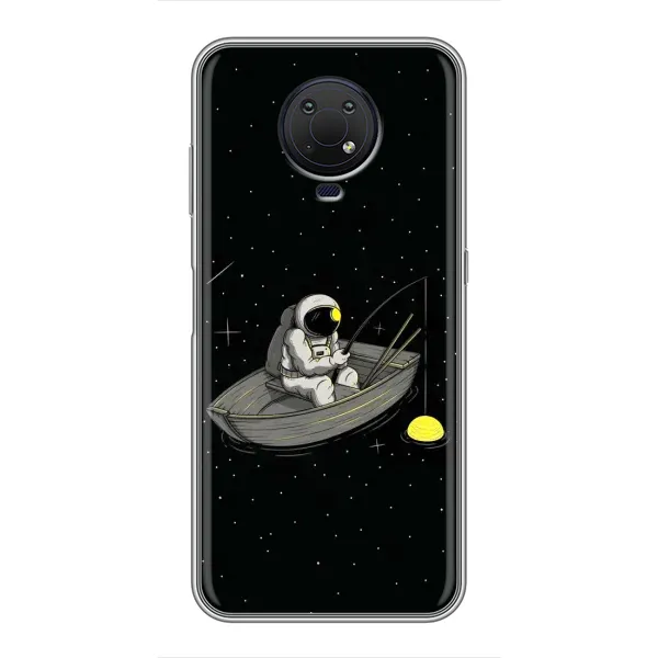 Чехол с рисунком «Космонавт на рыбалке» для Nokia G10 Чехол с рисунком «Космонавт на рыбалке» для Nokia G10